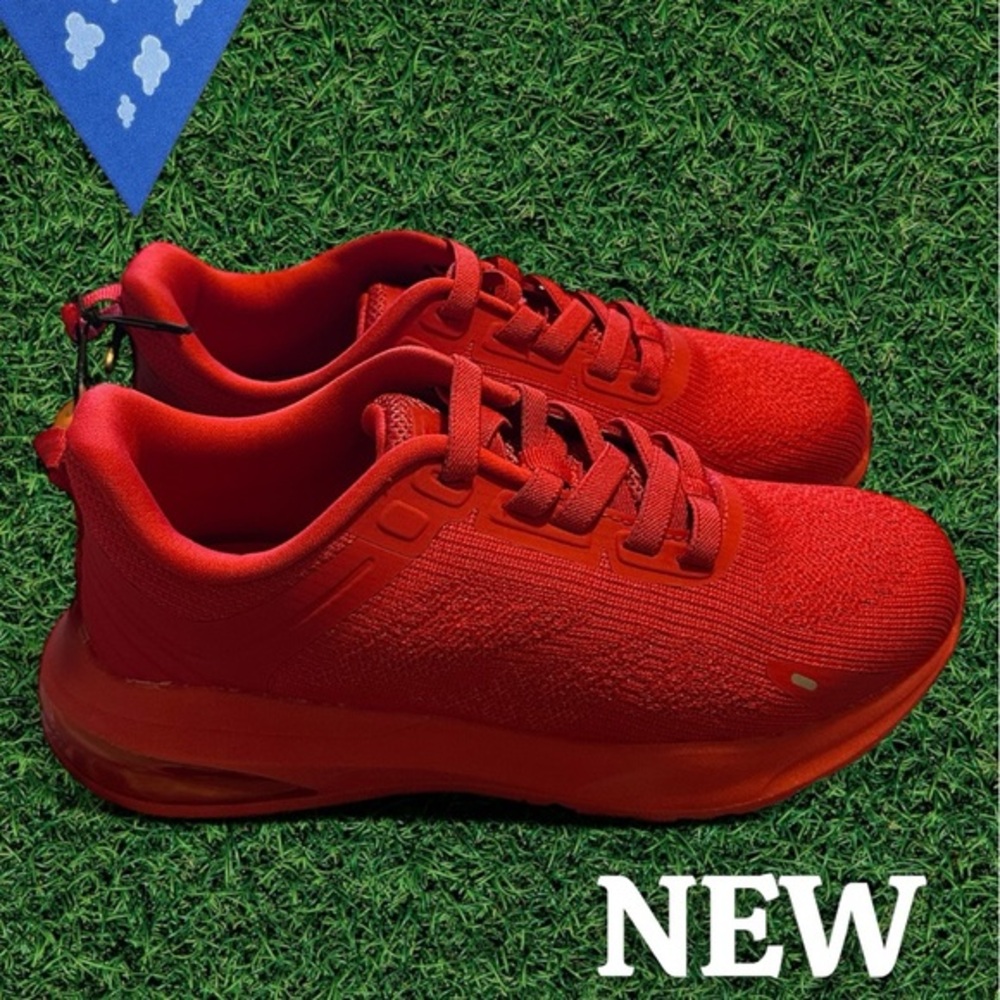 🔥 Avia Red Sneakers Youth Size 3 👟 O2 Air Tech & Memory Foam NWT
